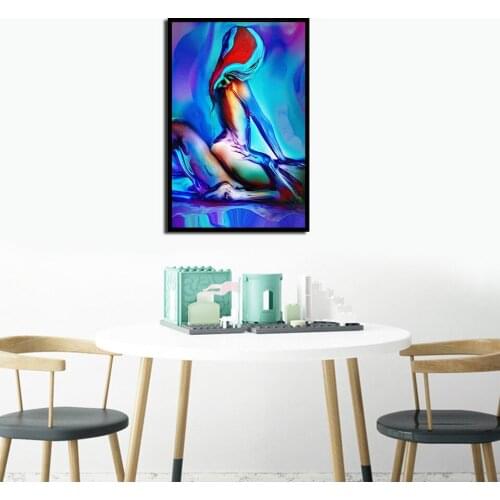 Nude Men And Women Sexy Poster Passion Photo Art Bedroom Mural Abstract Painting Home Decoration Canvas