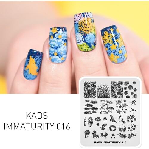 Nail Art Stamping Plates Immaturity Series Origami amusement park animal Pattern Nail Stamp Template Image Stencil for Nail Art