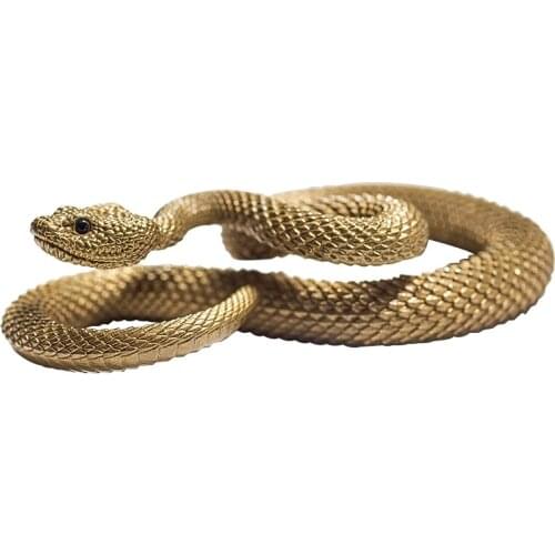 The power of faith Mamba snake pure brass pendant realistic snake belt pendant key chain trend matching pendant