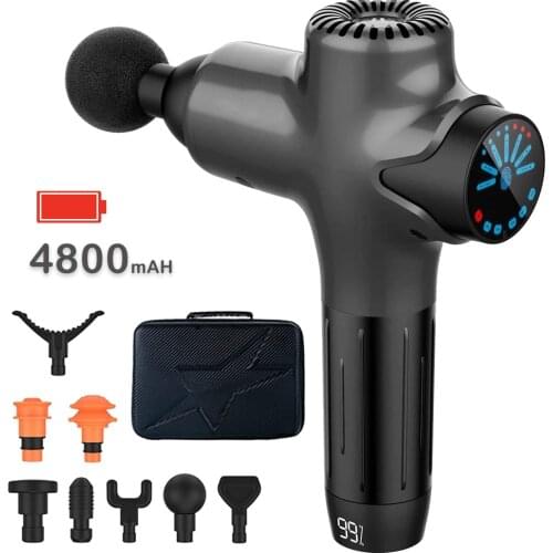 Handheld Massage Gun High Frequency Deep Tissue Percussion Muscle Stimulator EMS Massager Neck Relaxation Slimming Pain Relief