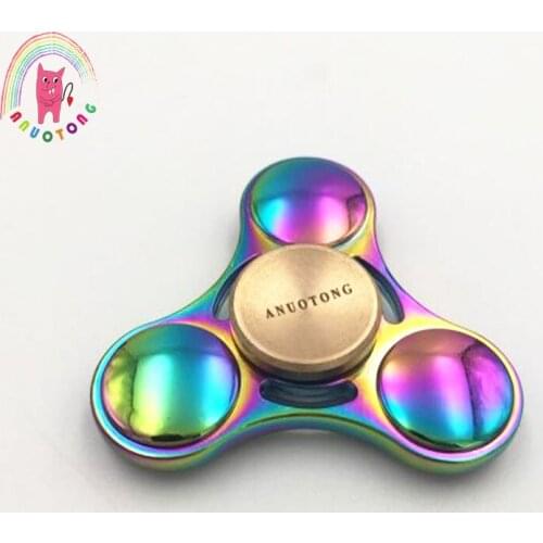 Trefoil gyro Hand spinner Colorful Tri-Spinner Fidget spinner toy metal EDC Fidget spinner metal For Autism and ADHD toy
