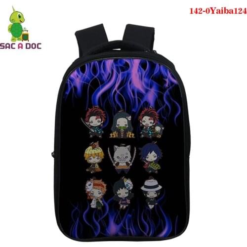 Mochilas Kimetsu No Yaiba Backpack Bags for Teens Backpack Shoulder Package Satchel Student Backpacks Casual 3d Print Backpack
