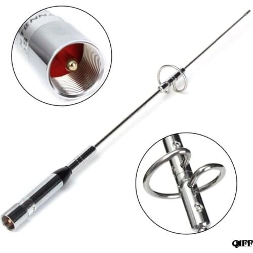 Silver NAGOYA NL-770S Dual Band UHF/VHF 144/430MHz 2.15/3.0dBi High Gain Amateur Car Radio Mobile SL16/UHF-J/M Type July 19