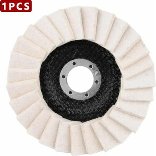 1pc Wool Buffing Wheel Felt Disc Polishing Wheels 125mm 5\\\\\\\\\\\\\\\" Grinder For Wood Metal Polishing Abrasive Tools