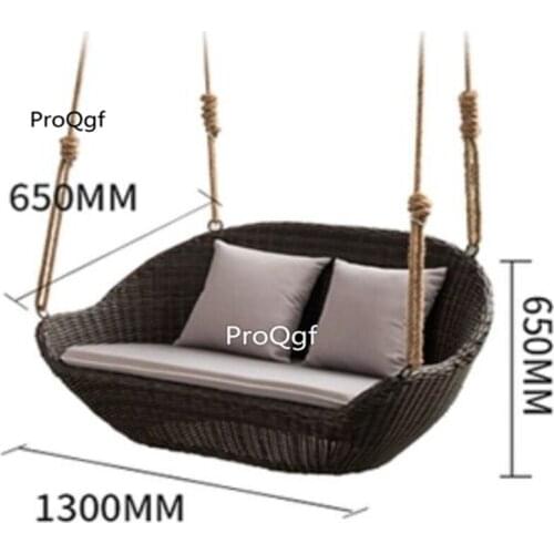 Prodgf 1 Set 130*65*65cm two people seat Rattan Minshuku Hanging Chair