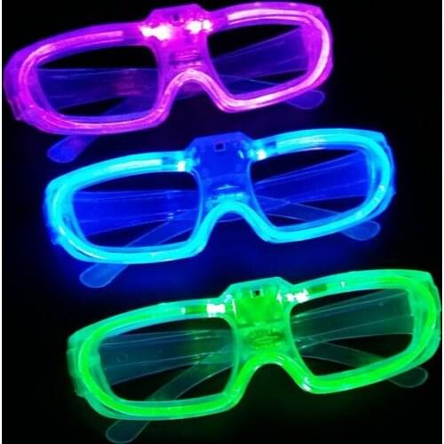 Party Led shutter glow cold light glasses light up shades flash rave luminous glasses Christmas favors cheer atmosphere props