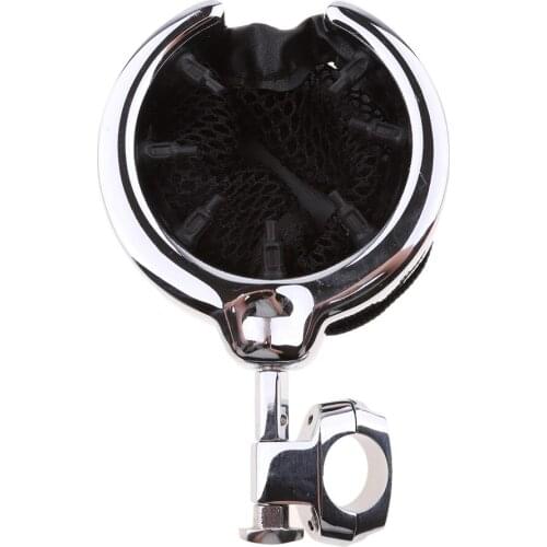 Universal Motorcycle Cup Holder Handlebar Mount Drink Basket for 7/8'' & 1'' Handlebar