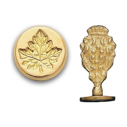 Wax Seal Maple Leaf - Brass Handle Stamp