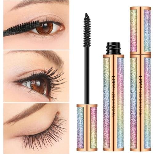 1pc 4D Silk Fiber Lash Starry Mascara Natural Waterproof Thicking Eye Lashes Lengthening Curling Mascara Eye Makeup TSLM1