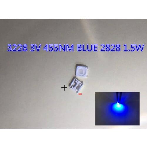 4000PCS/Lot SMD LED 3228 3V Blue 2828 1.5W High Power For SAMSUNG TV Backlight NEW