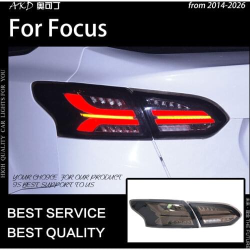 AKD Car Styling for Ford Focus Tail Lights 2015-2018 Focus Sedan LED Tail Lamp LED DRL Signal Brake Reverse auto Accessories