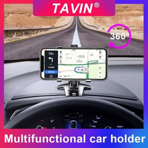 Car Phone Holder 360 Degrees Universal Smartphone Stands Car Rack Dashboard Rearview Mirror Sun Visor Phone Fixed Bracket