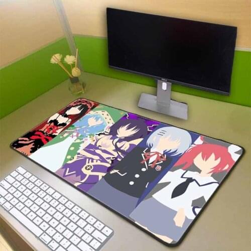 Gaming RGB Large Mouse Pad Gamer Big Mouse Mat Maiden Mousepad Led Backlight Anime Mause Pad Keyboard Desk Mat xxl