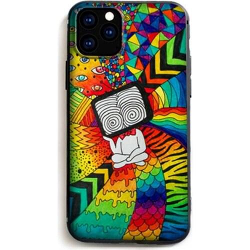 Psychedelic hippie Phone Case for iPhone 11 12 Pro mini pro XS MAX 8 7 6 6S Plus X 5S SE 2020 XR