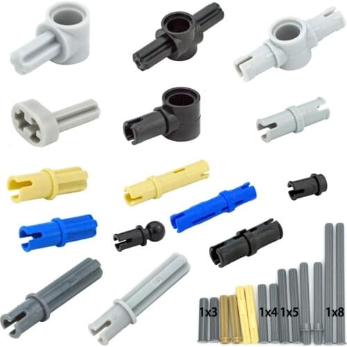 Bulk Technical DIY Part Connector Pin Peg Cross Axle Building Blocks Toy MOC Parts Compatible With 2780 3673 6558 6562 Bricks