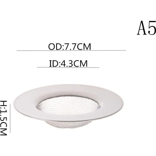 Stainless Steel Bathtub Hair Catcher Stopper Shower Drain Hole Filter Trap Metal Sink Kitchen Bathroom Strainer