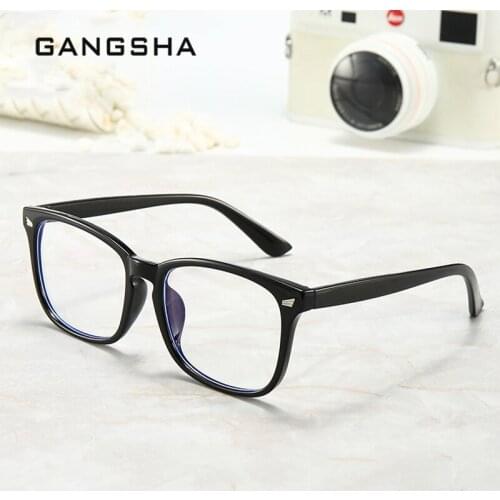 GANGSHA NEW Fashion Brand Design Anti Blue Light Glasses For Men/Women Computer Glasses Anti Radiation Glasses Square Eyeglasses