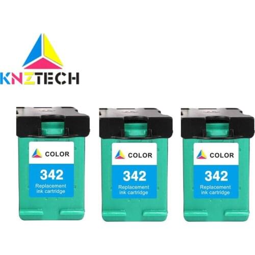 KNZTECH Ink Cartridge 336 342 Replace for hp336 hp342 for hp Deskjet 5440 PSC1510 Photosmart 1500 C3100 C3180 D5420 6310 printer