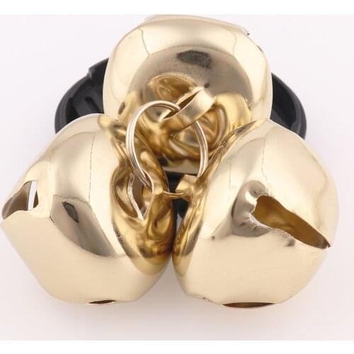 Round Jingle Bells Blocks 13mm Big Bells Wands DIY Christmas Decoration Large Wedding Kettle Bells