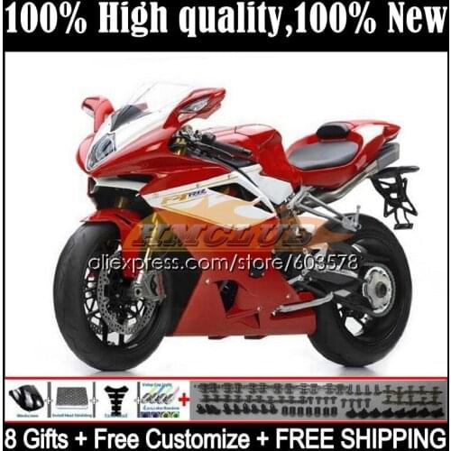 Body For MV Agusta F4 R312 750S 1000 R 750 1000CC Kit 51CL.28 1000R 312 1078 1+1 2005 2006 MA MV F4 05 06 Fairings red flames