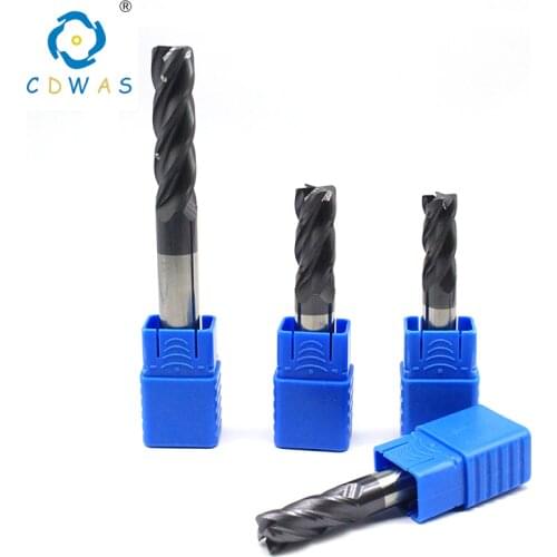 Round Nose End Mills 4 Flute HRC50 1mm-12mm 2mm 3mm 4mm 5mm 6mm 8mm 10mm Carbide Endmill Cutting Tool Cnc Machine Milling Cutter