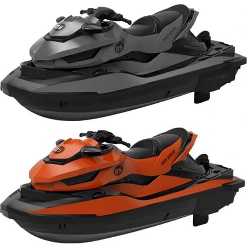 Remote Control Boat Waterproof Low Resistance Plastic High Speed Electronic Remote Control Boat 360 Degree Flip Kids RC Boat Toy