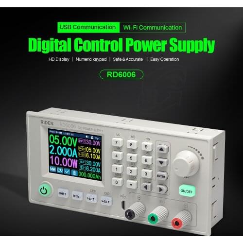 RD6006 RD6006W USB Wifi DC-DC Voltage Current Step-down Power Supply Module Buck Voltage Converter Voltmeter 60V 5A