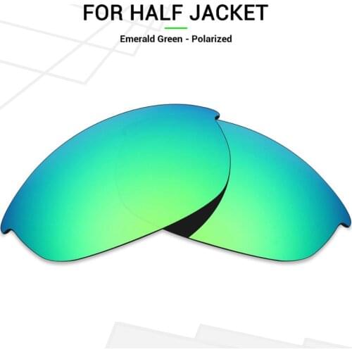 Mryok POLARIZED Replacement Lenses for Oakley Half Jacket Sunglasses Emerald Green
