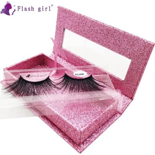 Newest 25mm 3D Mink Eyelashes FL08 Natural Thick Fake Eyelash Reusable False Lashes Extension Beauty Fashion Tool