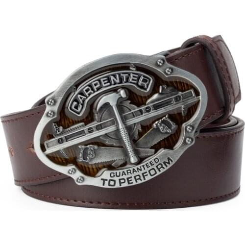 Woodworking Belt Buckle For Men Professional Decorative Young and Ｍiddle-agedelt