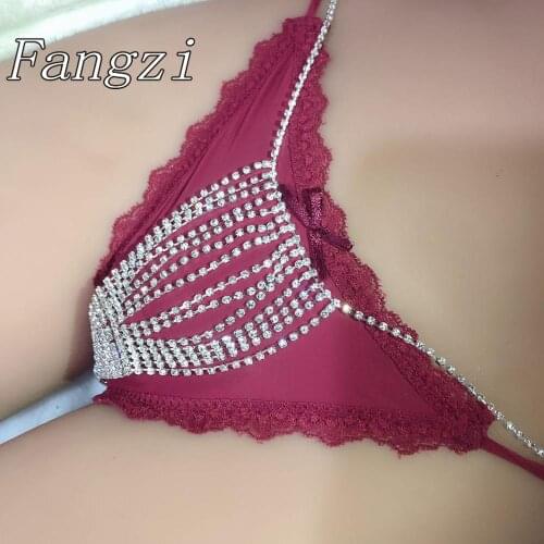 Sexy tassel Rhinestone body jewelry waist chain fashion romantic woman crystal bikini thong accessories jewelry gift for her