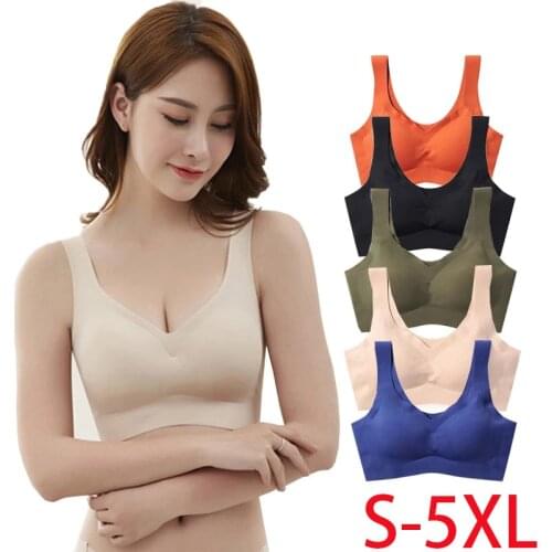 Sports Bras For Women Underwear Fitness Yoga Top Gym Sportswear Push Up Brassiere Plus Size Bra S-5XL Bralette