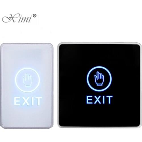 Slim Access Control Touch Exit Button NC/NO/COM Touch switch finger Touch release door open button exit switch touch exit button