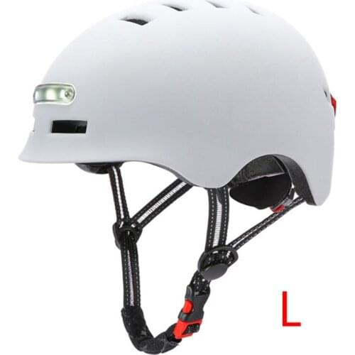 Cycling Helmet with Warning Taillight USB Charging Integrally MTB Riding Skating Protective Helmet