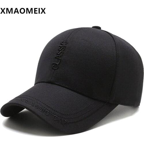 XMAOMEIX Spring Mens Casual Cotton Baseball Cap Adjustable Size Fishing Hat Snapback Cap Fashion Letter embroidery Sports Caps