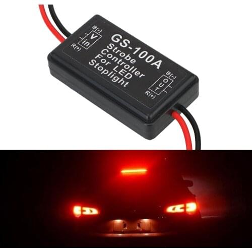 12V~24V Brake Light Controller Taillight Flashing Controller Car LED High Position Smart Brake New GS-100A