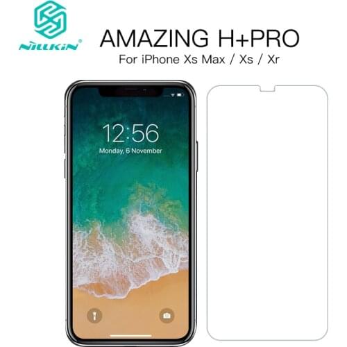 For iPhone Xs Max Tempered Glass Nillkin Amazing H PRO Anti-Explosion For iPhone Xr Xs Glass Touch Screen Protector Film