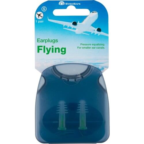 Swedsafe flying earplugs air plane pressure balance ear pain reduce noise gift