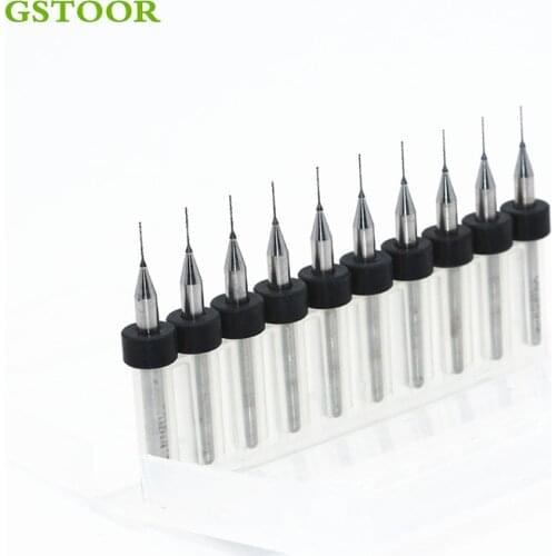 10PCS 0.2mm 0.25mm 0.3mm PCB Drill Bit Lathe Tools Tungsten steel Turning Tool For the CNC Micro Mini