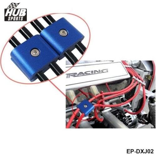 2 ENGINE SPARK PLUG WIRE SEPARATOR DIVIDER CLAMP FOR CAR MOTORCYCLE BIKE HU-DXJ02