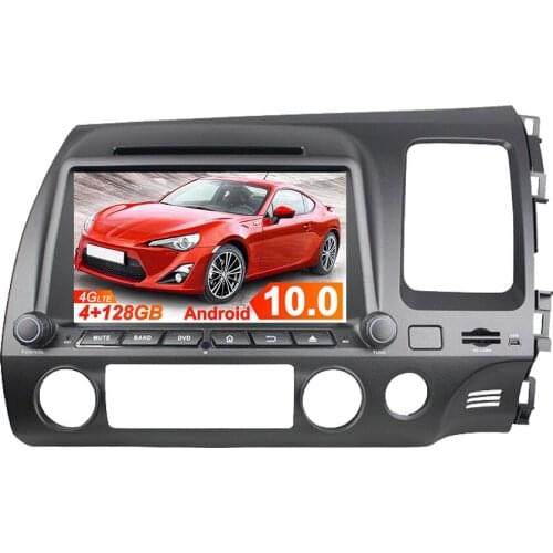 2Din 8 Core CPU Android 9 Car DVD Player GPS Navigation For Honda Civic 2007-2011 Multimedia Player Radio Headunit RHD Dashboard