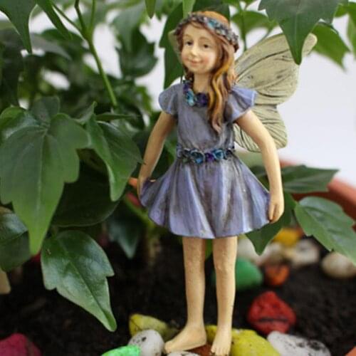 5Pcs Miniature Figurines Beautiful Non-fading Vivid Outdoor Fairy Garden Fairy Garden Decoration for Outdoor Home Room Decor