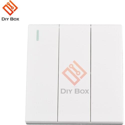 433Mhz Wireless RF Remote Control Switch 1/2/3 Way Wall Panel Transmitter Safety Smart Remote Control Switch For Light Lamp