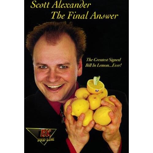 The Final Answer - Bill in Lemon Magic Tricks(Gimmick+Online Instruction) Stage Close Up Magia Mentalism Illusion Gimmick Props