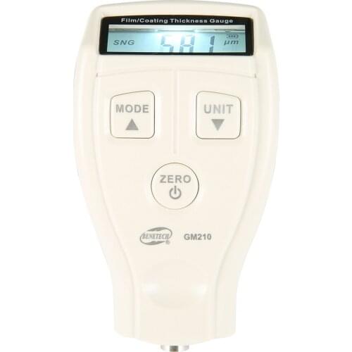 GM210 Mini Digital Paint Film Iron Base Thickness Gauge Galvanized Thickness Measurement 0-1800um
