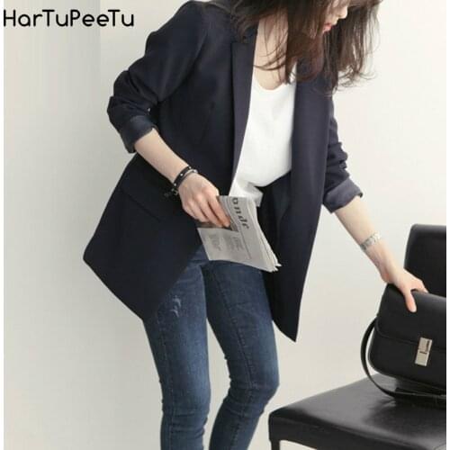 HARTUPEETU Women's Long Blazers