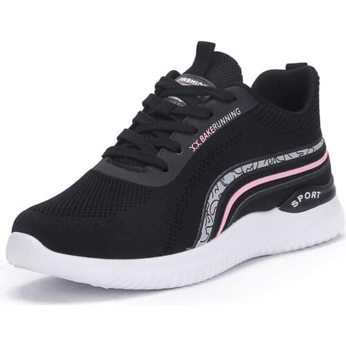 High Quality Women Sneakers 2021 Ladies Sports Ladies Trainers Platform Woman Baskets Femme Dames Black Mujer Tenis Feminino