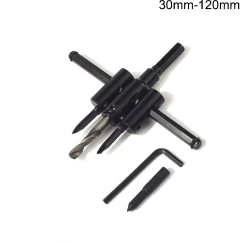 Aircraft-type hole opener alloy blade woodworking drill bit reaming diamond paste board sound downlight hole opener