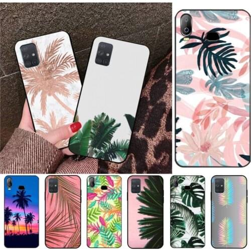 Summer Plant Plam Green Leaf Aloha Phone Case Cover For Samsung A10 A20 A30 A40 A50 A70 A80 A71 A91 A51 A6 A8 2018