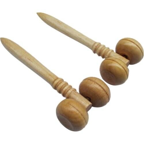 Health Care Face-lift Wooden Eyes Face Roller Massager Relaxing Neck Chin Massage Slimming Tools Primary Wood Color